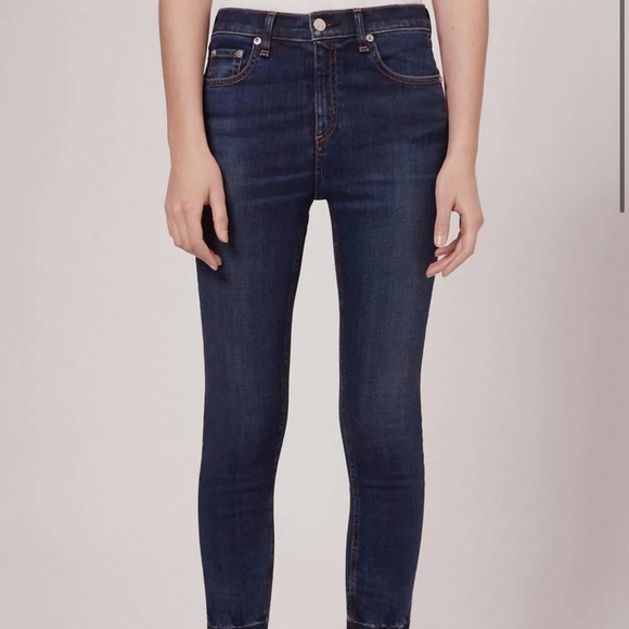 30-50%OFF BUNDLES! NWOT RAG&BONE HIGH-RISE SKINNY RAW HEM JEANS SIZE 32 - Picture 10 of 16